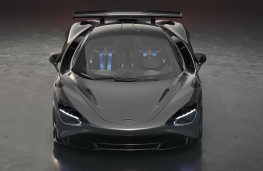 McLaren 750S Le Mans Grey front overhead